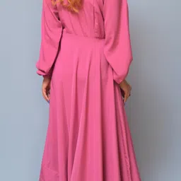 diyaz Women Maxi Pink Full Length Dress image 2