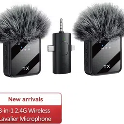 WauroNix F11-2 Smart Wireless Mic | Dual Mic for Android, iPhone & Camera Camera Microphone-picture-20