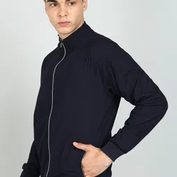 AWIBE Men Premium Solid Men Wind Cheater image 3