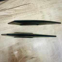 gogna mart 2pcs Universal Motorcycle Winglet Aerodynamic Spoiler Wing Side Spoiler BLACK Bike Fairing Kit image 2