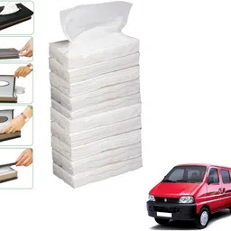 kozdiko 10 SET REFILLER WITH 100 PULLS (200 SHEETS) FOR MARUTI SUZUKI EECO Vehicle Tissue Dispenser-picture-12