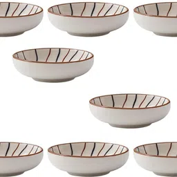 hexoniq Ceramic Mixing Bowl Ceramic Dipping Bowls for Soy Sauce, Small Porcelain Side Dish Plates, image 1
