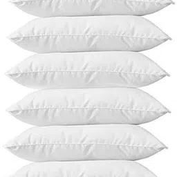 ypoloipo LUXURY Polyester Fibre Solid Sleeping Pillow Pack of 6-picture-11