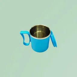 scm Coffee, Tea & Milk with Lid Insulated Stainless Steel Inner Stylist 300ml Stainless Steel, Plastic Coffee Mug image 3