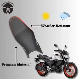 blackjackseats FZ-S V4 RED SP SEAT COVER Single Bike Seat Cover For Yamaha FZ-S image 3
