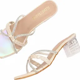 tripple patti Women Heels Sandal image 4