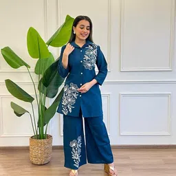 chechi Shirt Palazzos Co-ords Set image 1