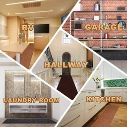 ayancarpets Blue Synthetic Carpet image 5