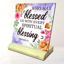 ar creative Who has - Bible Verse Wooden Table Decorative Item Decorative Showpiece - 14.224 cm-picture-22