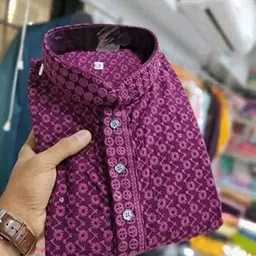 sanju fashions Men Embellished Cotton Rayon Straight Kurta-picture-38