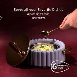 selvel Volvo Casserole 1200ml Lid Grey Thermoware Casserole image 2