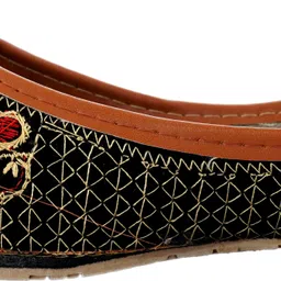 Stepster Handmade Stylish || Colourfull Velvet Bellies For Women image 2