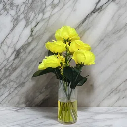 well art gallery Yellow Rose Artificial Flower image 4