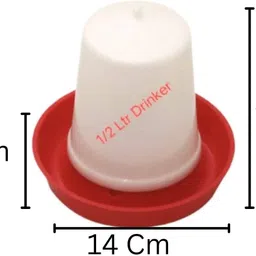 royal sri 500ml drinker (Set of 2 Nos) Tube Bird Feeder image 2