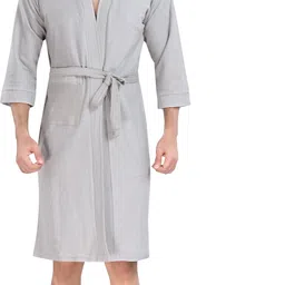 flipkart smartbuy Grey XL Bath Robe-picture-23
