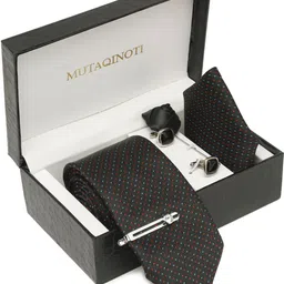 MUTAQINOTI Silk Tie & Cufflink image 5