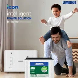 luminous ICON 1100 Pure Sine Wave Next Generation Inverter with Shakti Charge SC18060 Tubular Inverter Battery image 5