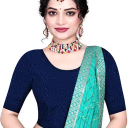 mayank bazaar U-Neck Women Blouse image 3