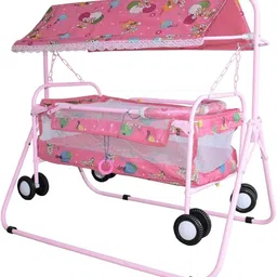 kanishka creations Durable Baby Cradle with Mosquito Net & Prime, Jhula, swing-picture-14