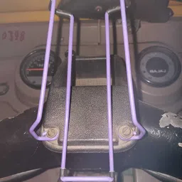 tca Golden Metallic Finish Auto Rickshaw Mobile Holder With Strong Rubber Grip, Bike Mobile Holder image 5