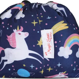 alfora Magic Seat-Baby Portable Safety Seat Belt for Feeding Baby (Blue-Unicorn) Baby Carrier image 4