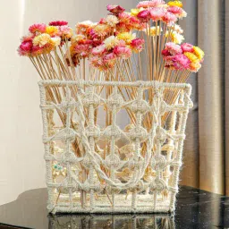 artecasa Straw Delight Multicolor Dried Flowers Set of 25 Stems-picture-35