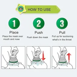 zenluxe Anti-Choking Rescue Suction Kit First Aid Airway Clearing for Emergency Use Manual Nasal Aspirator image 4