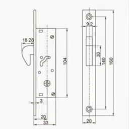 vijayan Stainless Steel Metallic Deadbolts image 4