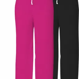 sp fashion Pack of 2 Women Regular Fit Multicolor Lycra Blend Trousers-picture-28