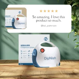 DipNish Nebulizer Machine Kit with Child and Adult Mask.. Nebulizer image 4