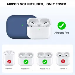 BLACK LOVIES Silicone Press Stud Earbuds Case For Apple Airpods Pro 1st Generation image 3