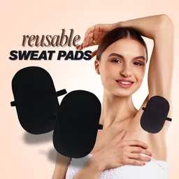 izelle Reusable Underarm Sweat Pads for Men & Women Washable, Absorbent Black Sweat Pads-picture-26