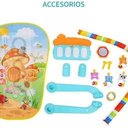 Baby Floor Mat with Piano and Toy Arch for Learning & Entertainment-image-63