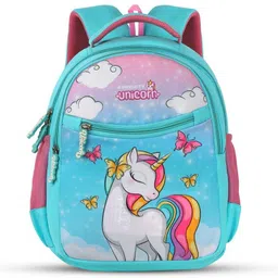 priority Medium 21 L Backpack 14 Inch Unicorn Printed Arctic Blue School-picture-11