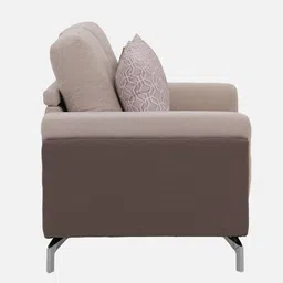 royaloak Milan Fabric 2 Seater Sofa in Cream Colour image 5