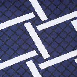 Multicolor Geometric 300 TC Cotton Blend Double Bedsheet with 2 Pillow covers by Klotthe image 5