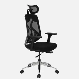 star india Zen High Back Ergonomic Chair in Grey & Black Colour image 3