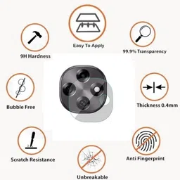 RANKART Back Camera Lens Glass Protector for Oppo F31 Pro 5G With 9H Hardness, Anti-Shock, Air Bubble Free, Ultra HD image 2