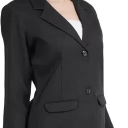 flickz Women Solid Single Breasted Formal Blazer image 3
