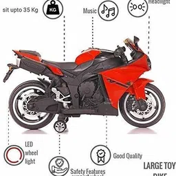 letzride Bike Battery Operated Ride On image 3