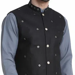 kraft india Embroidered Men Waistcoat image 4