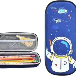 syga PencilCase-DoubleLayer-StyleOne Alien Art Canvas Pencil Box image 1