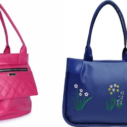 m r alka Women Blue, Pink Satchel-picture-42