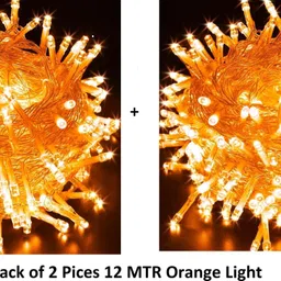 neerusstore 36 LEDs 12 m Orange Steady Ball Rice Lights-picture-13