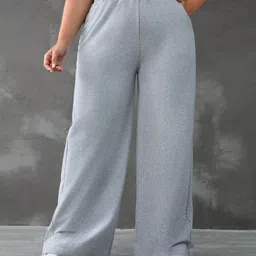 dockstreet Women Solid Grey Track Pants-picture-26