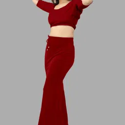 house of common AC.B._Fish_Red_XXL_Saree Shapewear shapewear petticoat For women Lycra Blend Petticoat-image-5