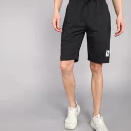 gyrfalcon Self Design Men Dark Grey Basic Shorts image 4