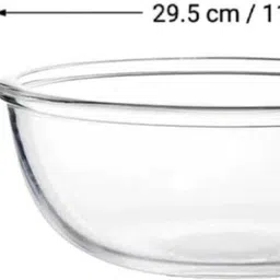 dsrpc Glass Mixing Bowl Borosilicate Mixing Serving Bowl 1Pic 5000ml,1Pic image 2