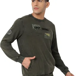 spykar Men Full Sleeve Printed Sweatshirt image 2