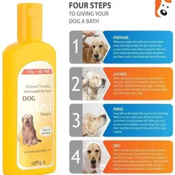 DogMest Shampoo 200ml, Dogmest Soap 75gm and soft Bath Brush. Anti-dandruff, Anti-fungal, Anti-itching, Flea and Tick Floral Dog Shampoo image 3